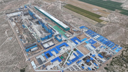 建设中的武威±800千伏换流站工程。国网甘肃省电力公司供图